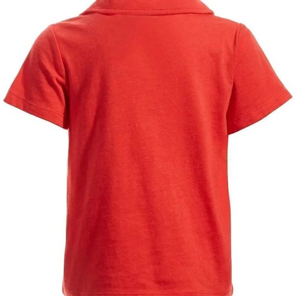 3 Polo Style Shirts Bundled 1 white 1 gray and 1 cherry flame red 24 Months - Picture 6 of 12